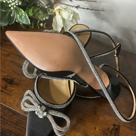 Sugarcoat Diamante Double Bow Satin Heels Size 9 - Picture 4 of 8